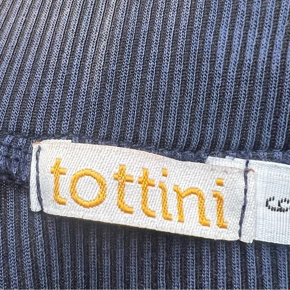 Tottini blue ribbed lightweight skirt size 6